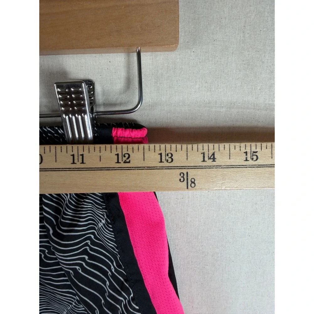 Nike Women's Dri-Fit Black White Pink Running Shorts size Small